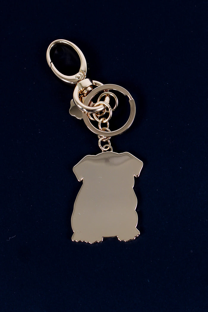 Portachiavi Bulldog Brass Gold-4