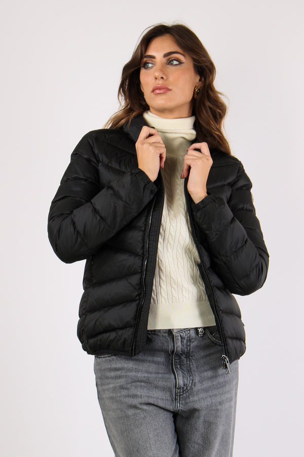 Piumino Corto Trapunta Nero-2