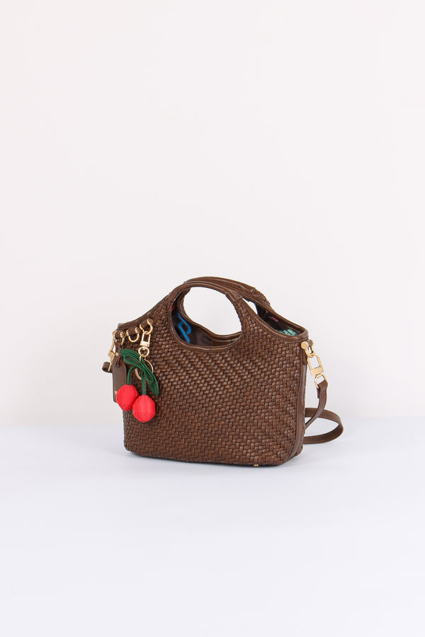 Zelda Shopping Mini Intreccio Moro-2