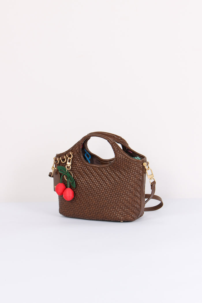 Zelda Shopping Mini Intreccio Moro-2