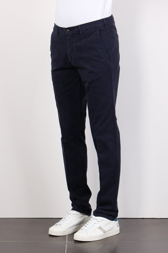 Pantalone Chino Regular Stretc Blu-5