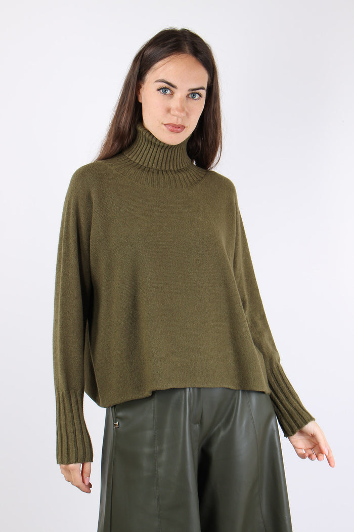 Maglia Collo Alto Viscosa Militare-2