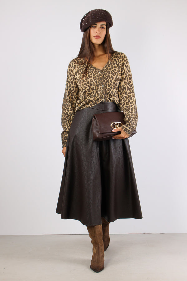 Cardigan Mohair Macula Animalier