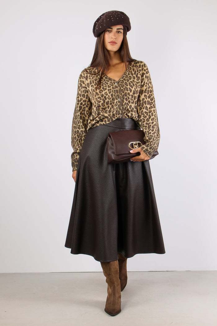 Cardigan Mohair Macula Animalier