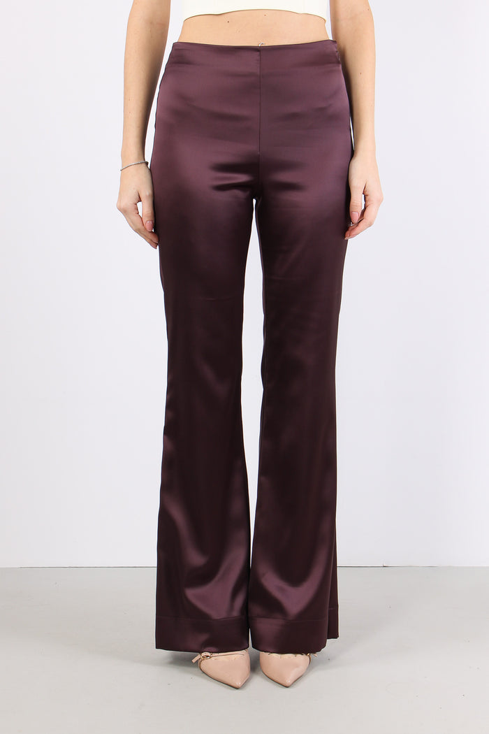 Pinolo Pantalone Effetto Raso Bordeaux-2