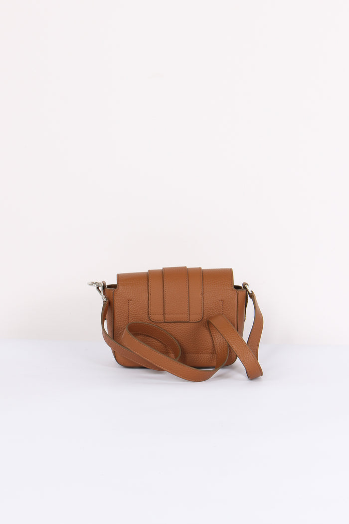 Borsa Tracolla Pelle Nappa Marrone-3