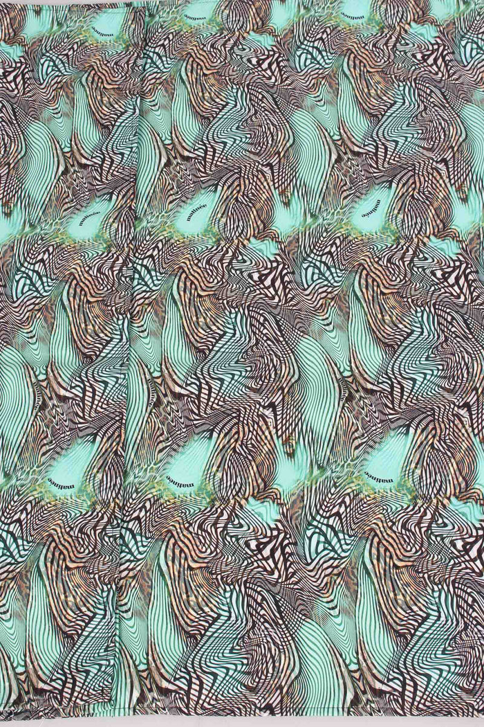 Telo Mare Verde Acqua/zebra-6
