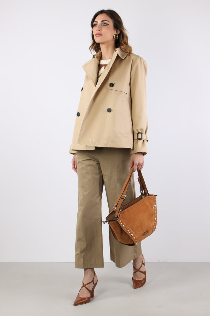 Wkdbiglia Trench Corto Beige-5