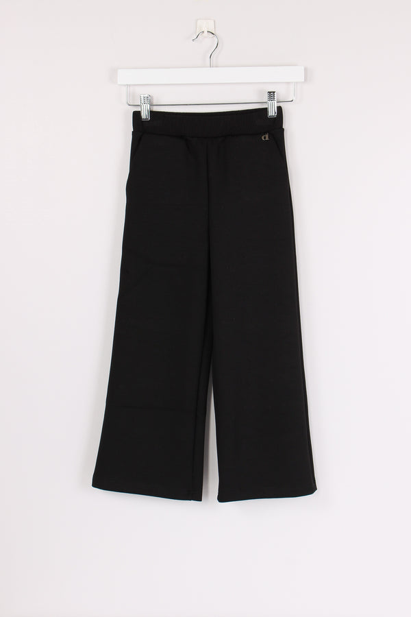 Pantalone Ampio Felpa Black