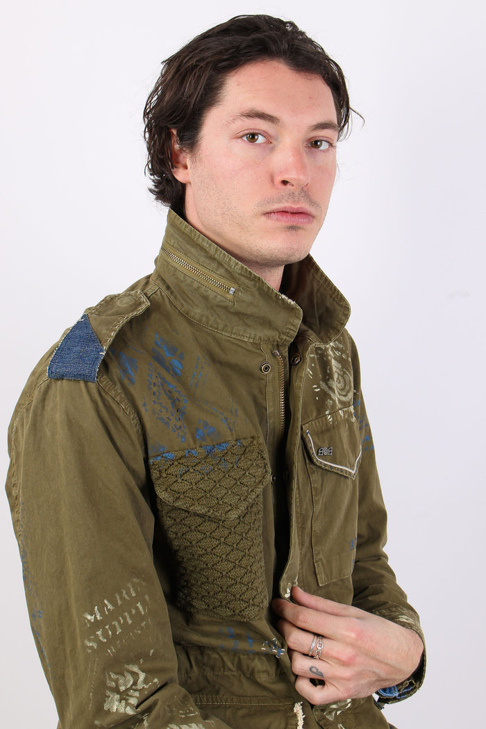 Field Jacket Ricamo Impunture Duna-8