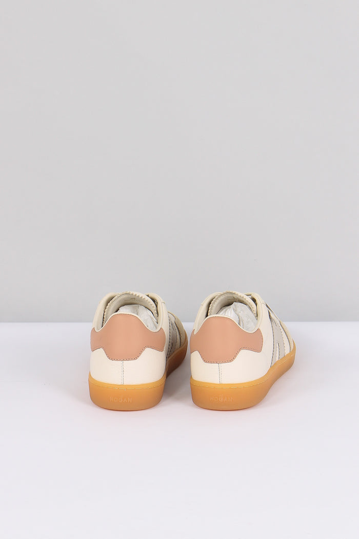 Sneaker Cool Pelle Bianco/grigio/rosa-3