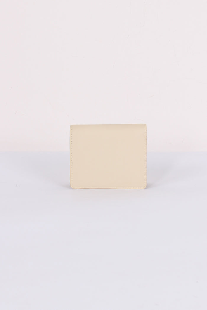 Portafoglio Clip Lettering Avorio-3