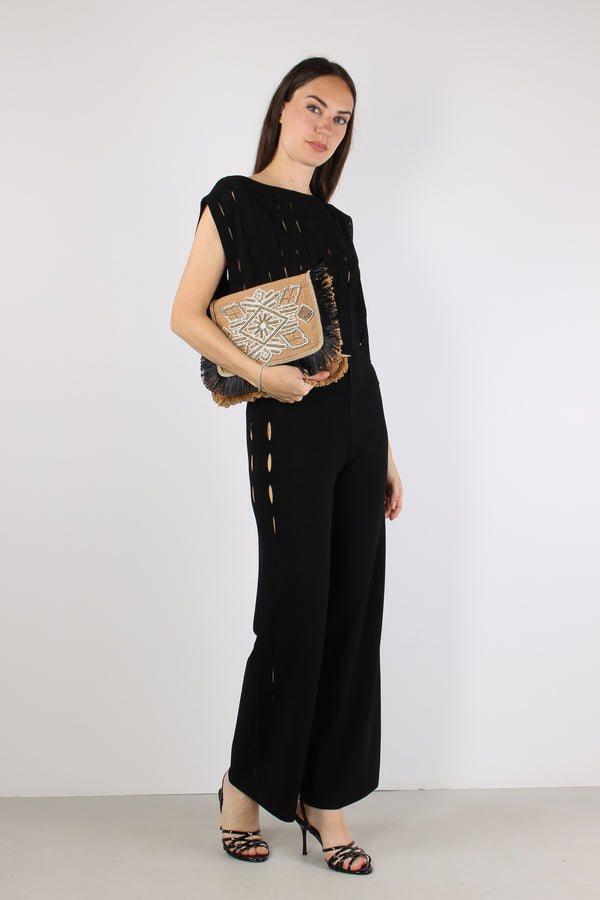 Pantalone Cut Out Nero