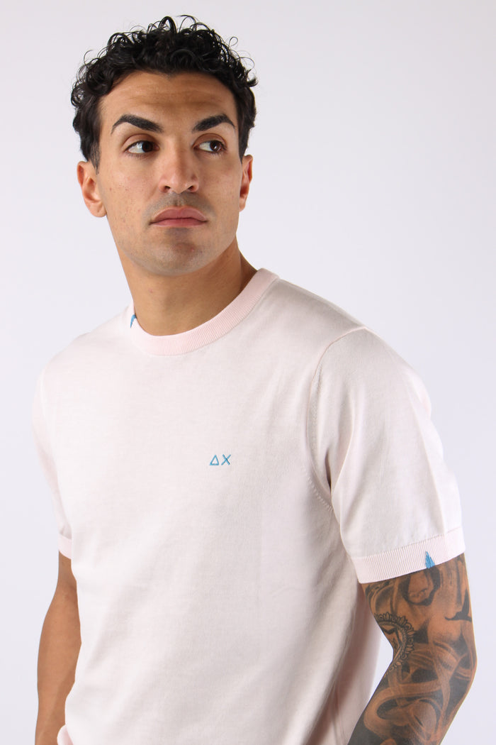 Maglia Girocollo M/m Filo Rosa-7