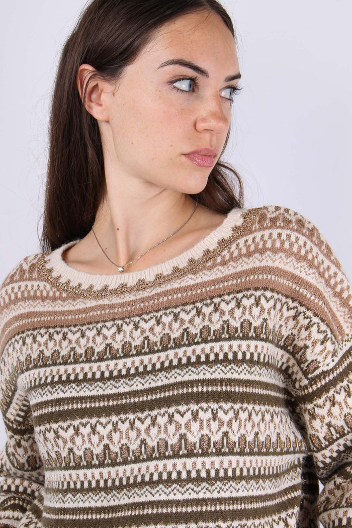 Maglia Jacquard Lurex Fantasia-8