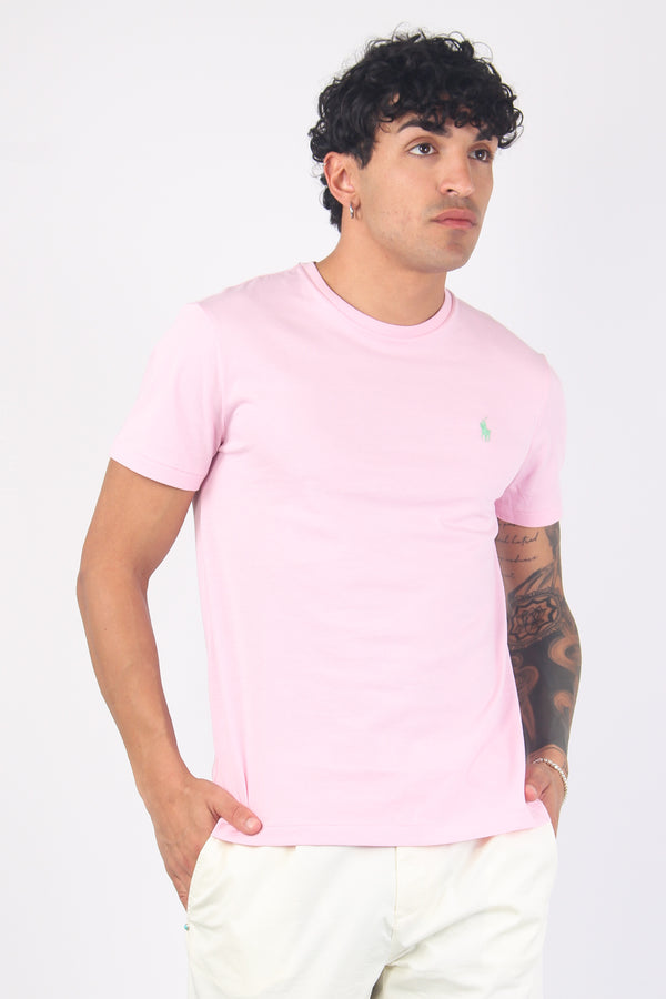 T-shirt Jersey Manica Corta Garden Pink