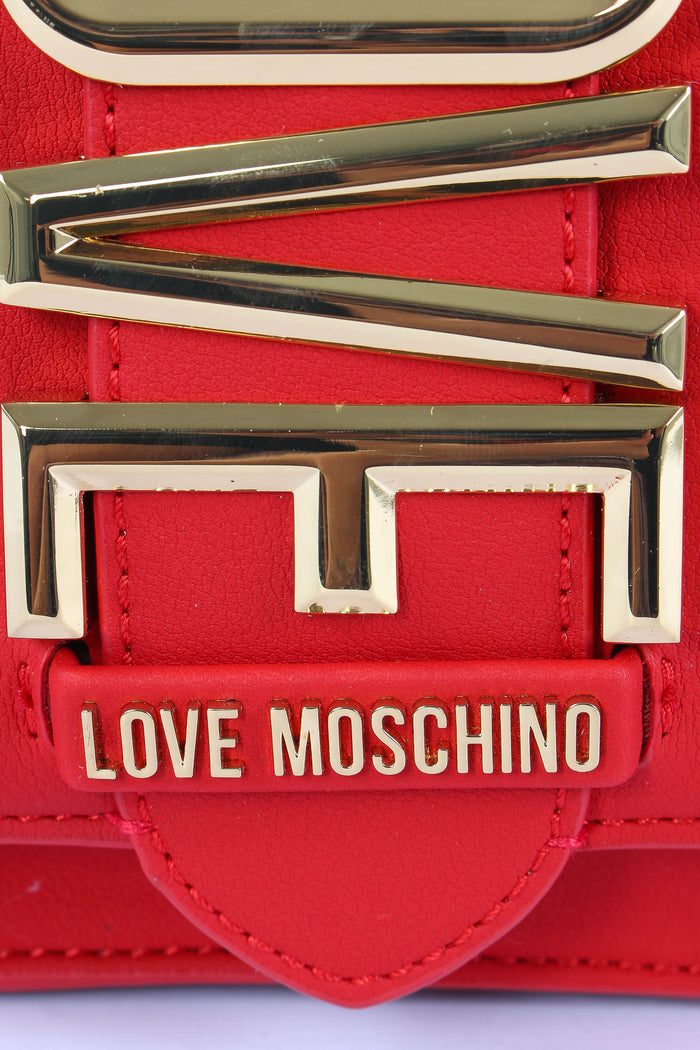 Pochette Fibbia Maxi Logo Rosso-7