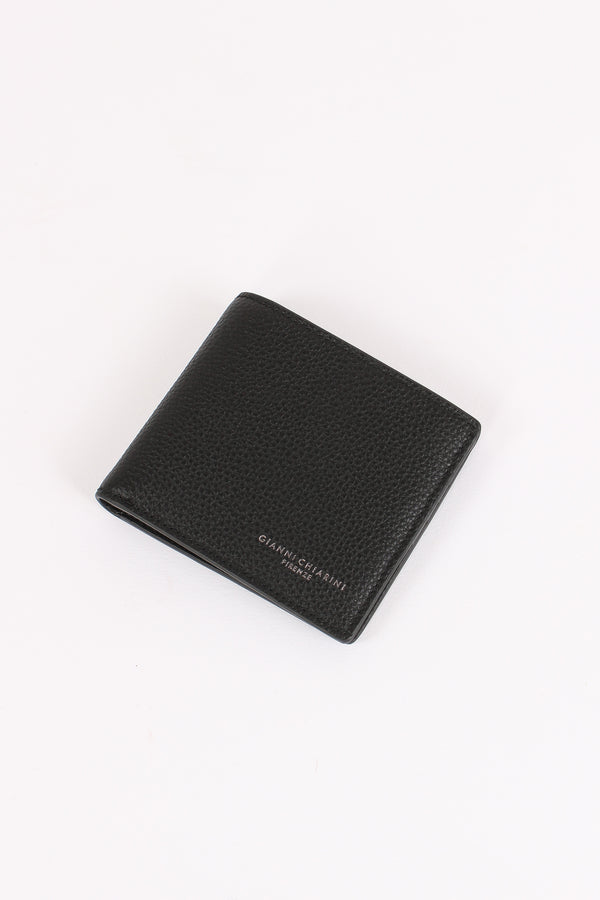 Portafoglio Pelle Martellata Nero-2