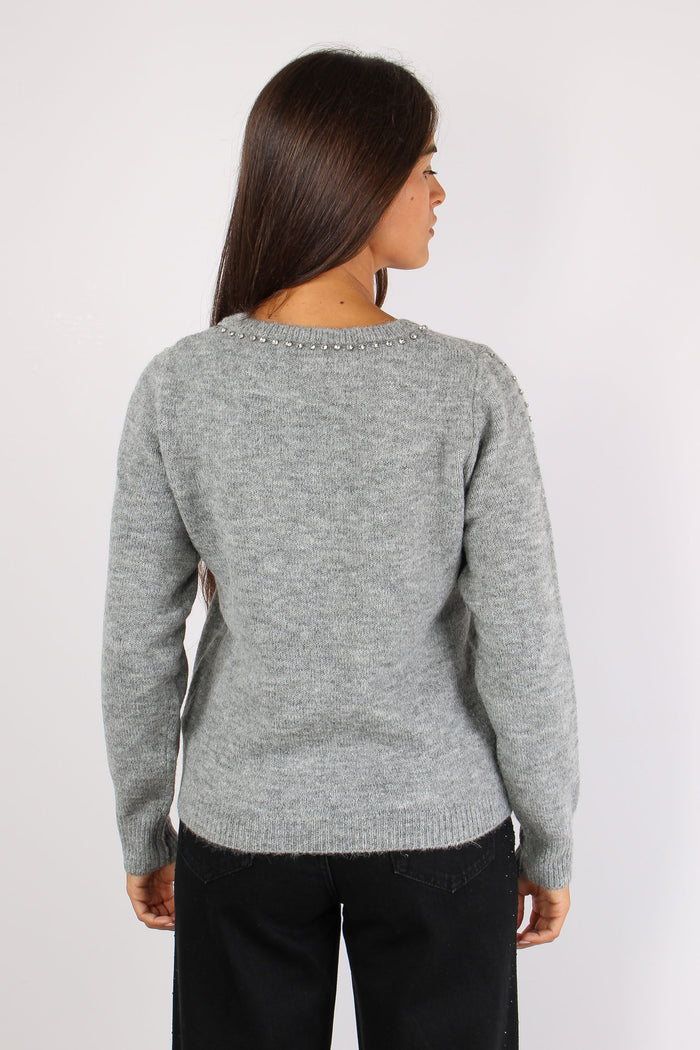 Enimia Maglia Applicazione Str Grigio-3