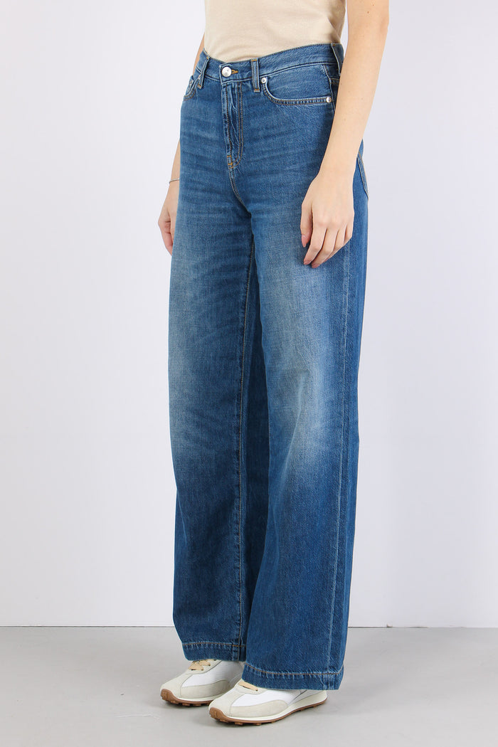 Denim Palazzo Vintage Wash Denim-5