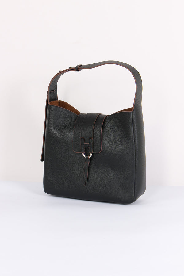 Hobo Pelle Trend Nappa Nero-2
