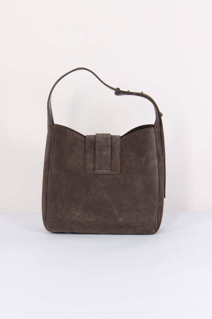 Hobo Verticale Patta Suede Palissandro-3