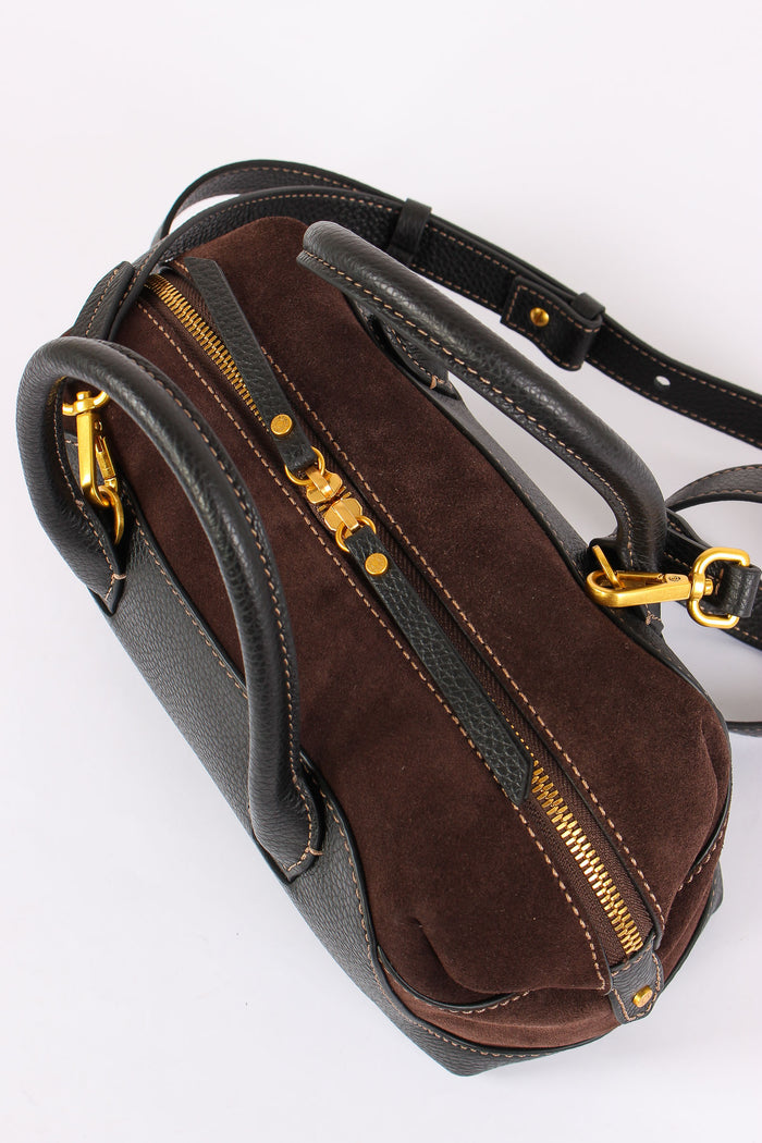 Gemma Mini Bag Bimateriale Nero/moka-4
