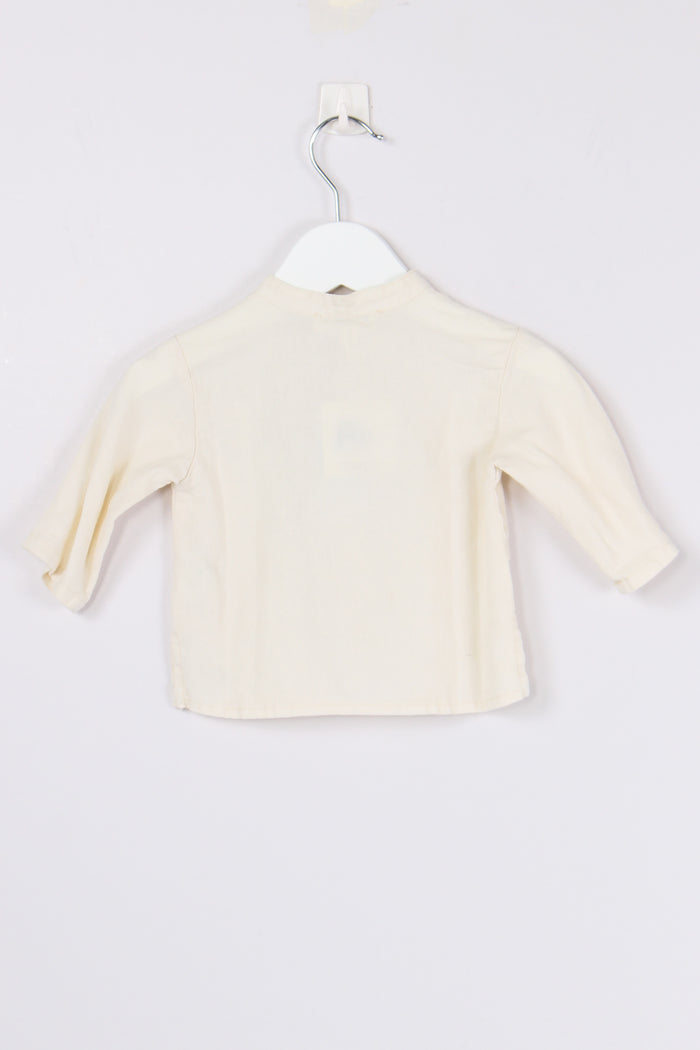 Camicia Coreana Lino Naturale-2