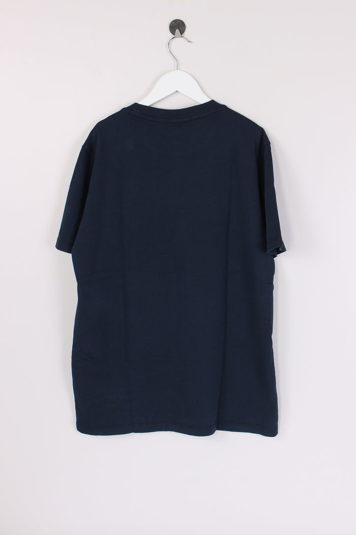 T-shirt Stampa Beach Navy-2