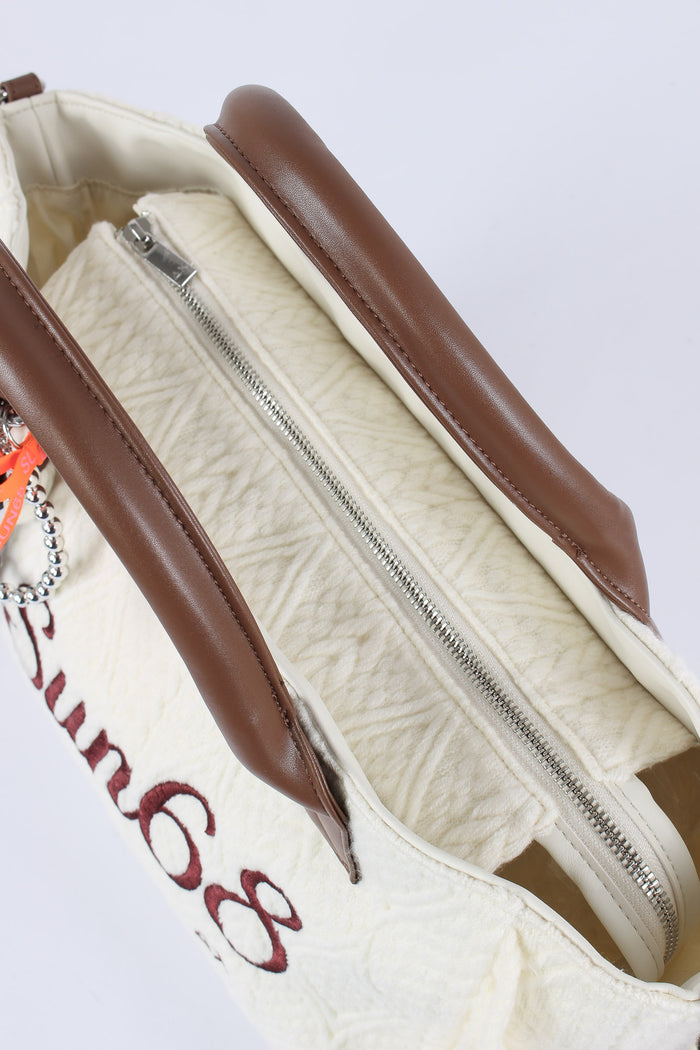 Mini Bag Frange Bianco-5