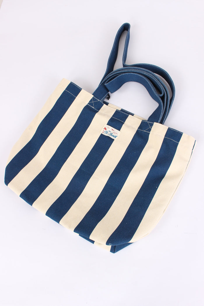 Essential Bag Canvas Blu/beige-6