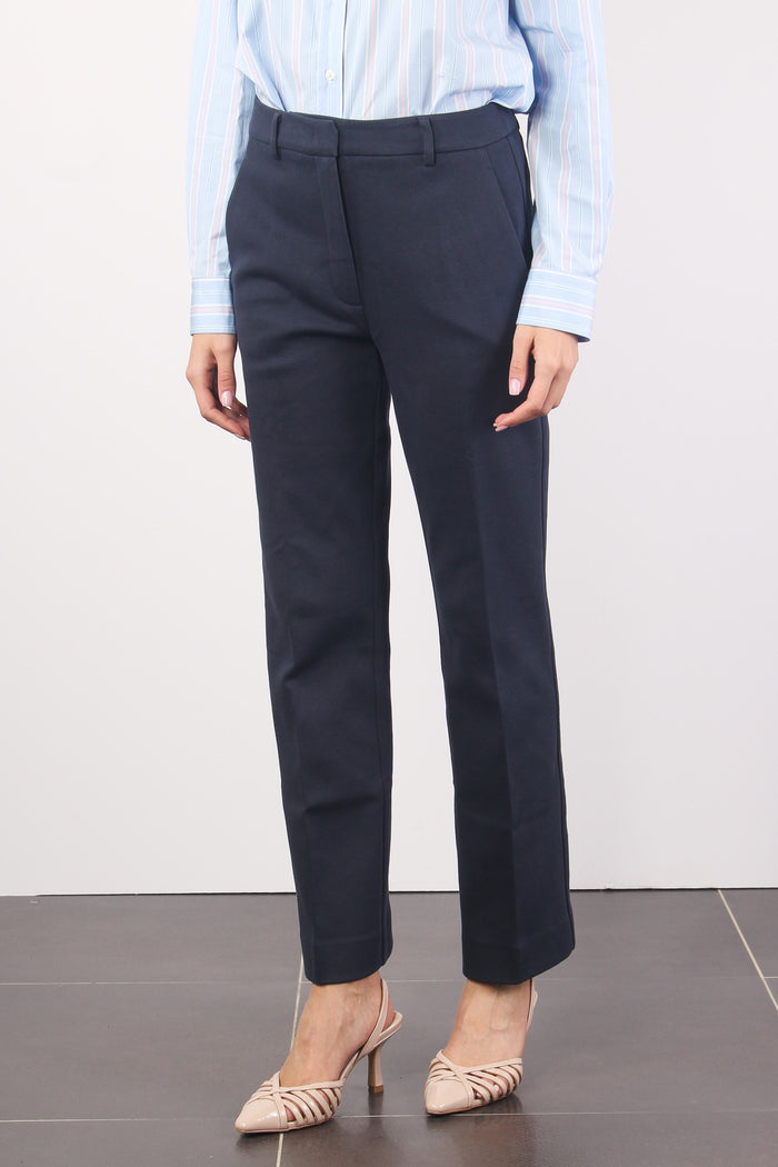 Basco Pantalone Cotone Blu-6
