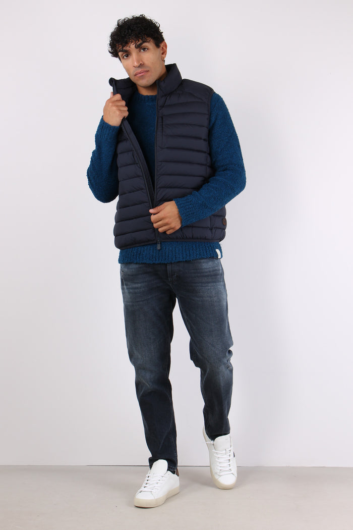 Rhus Gilet Piuma Blue Black