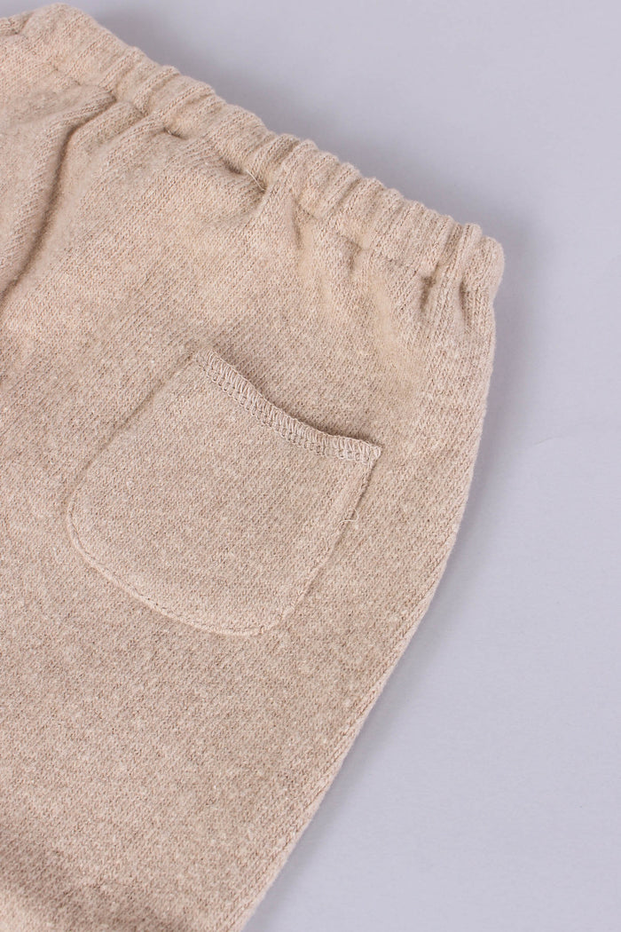 Pantalone Caldo Cotone Miele-5