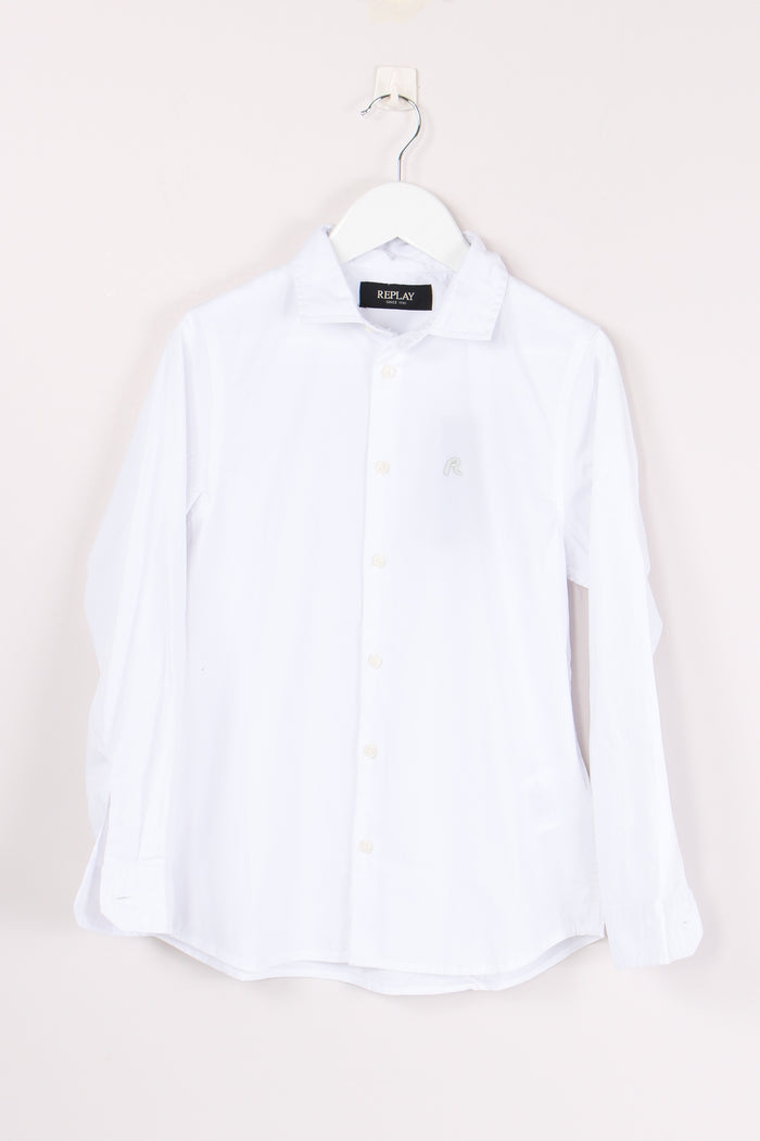 Camicia Collo Francese Bianco