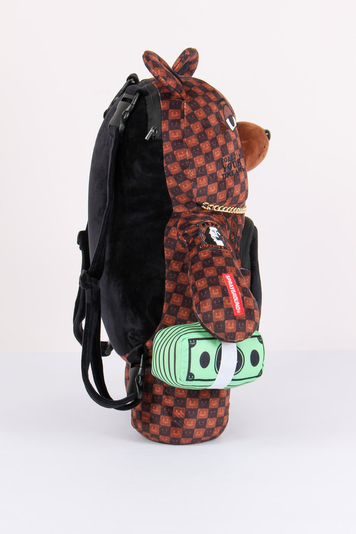 Backpack Moneybear Shark Marrone-5