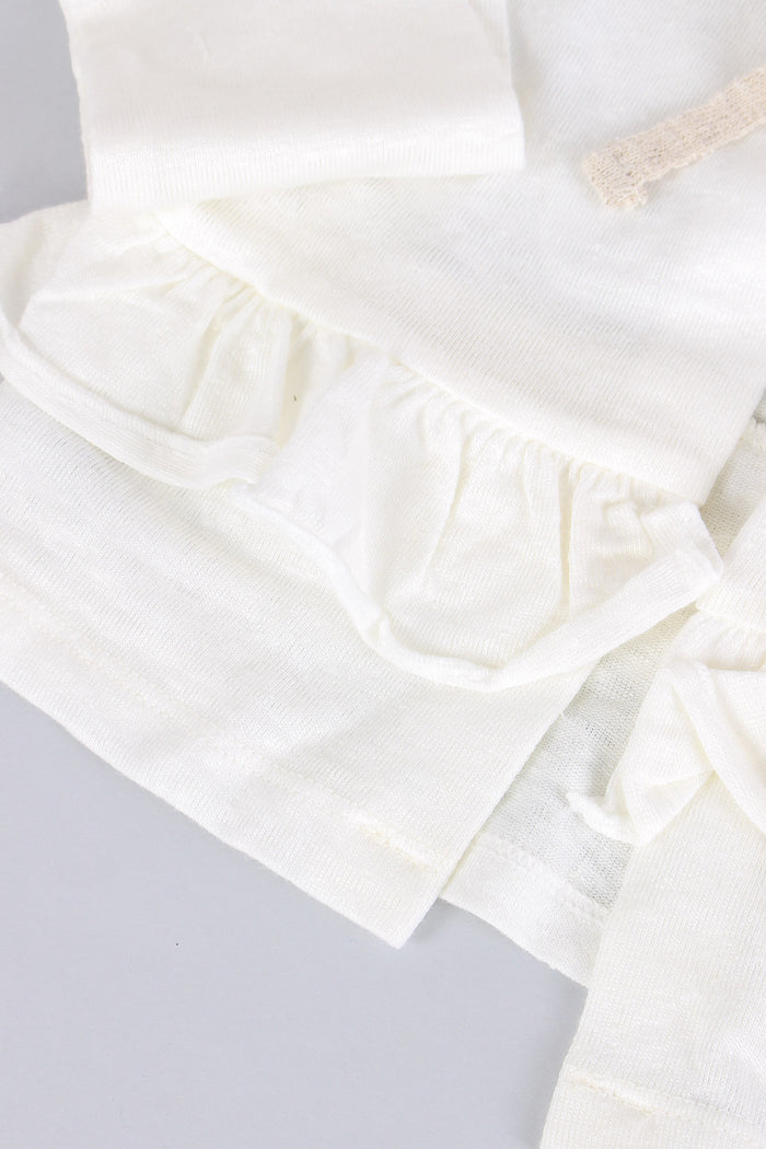 Coprispalle Lino Fiocco Off White-5