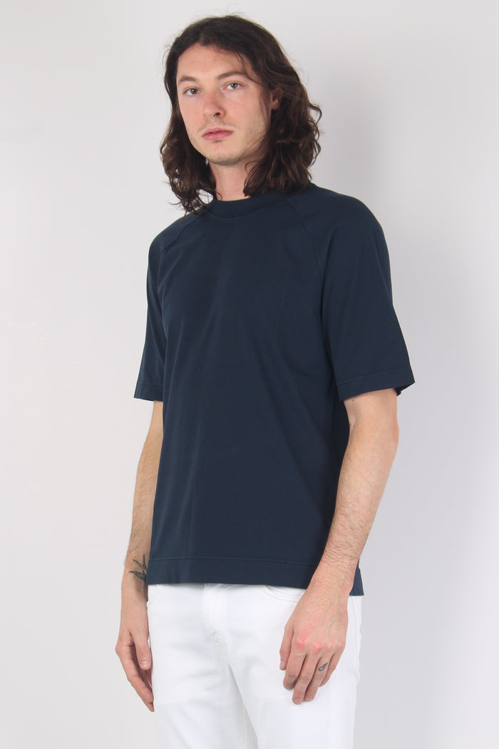 T-shirt Raglan Jersey Blu Navy-6