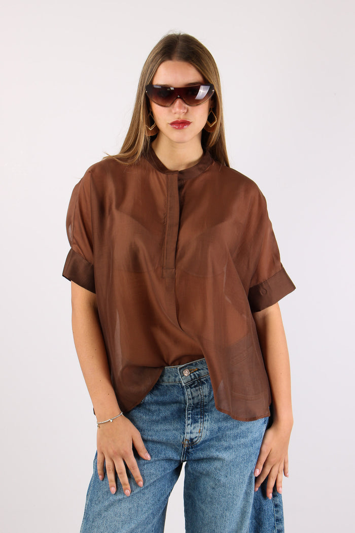 Casacca M/m Over Mussola Cioccolato-2