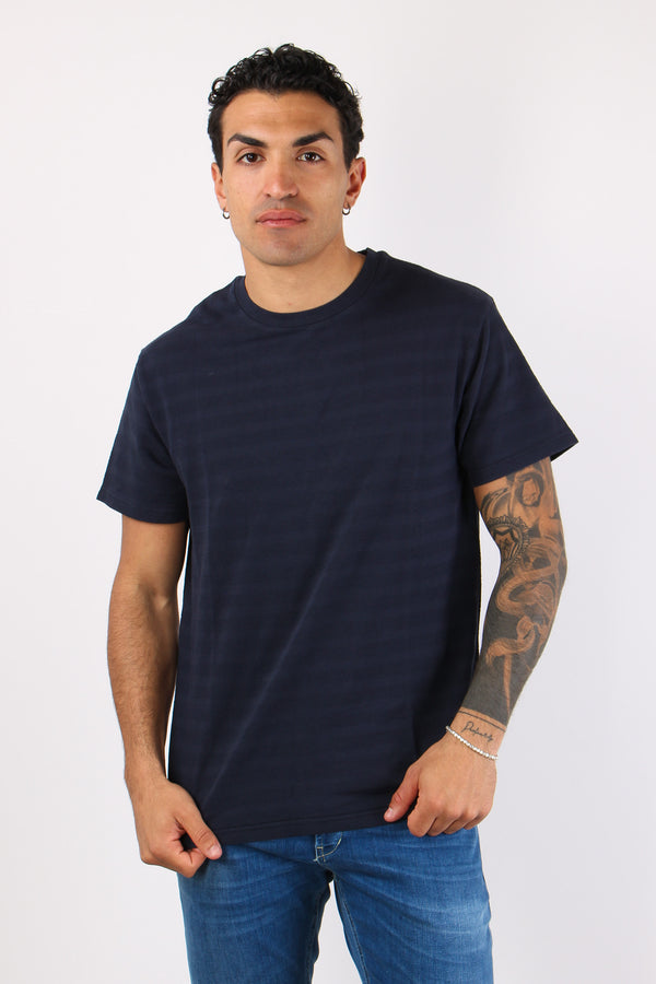 T-shirt Girocollo Basica Blue