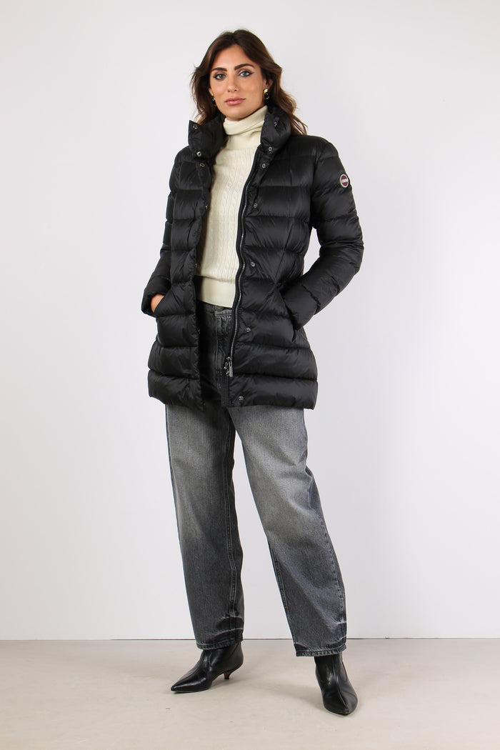 Piumino Cappotto Nylon Nero-3