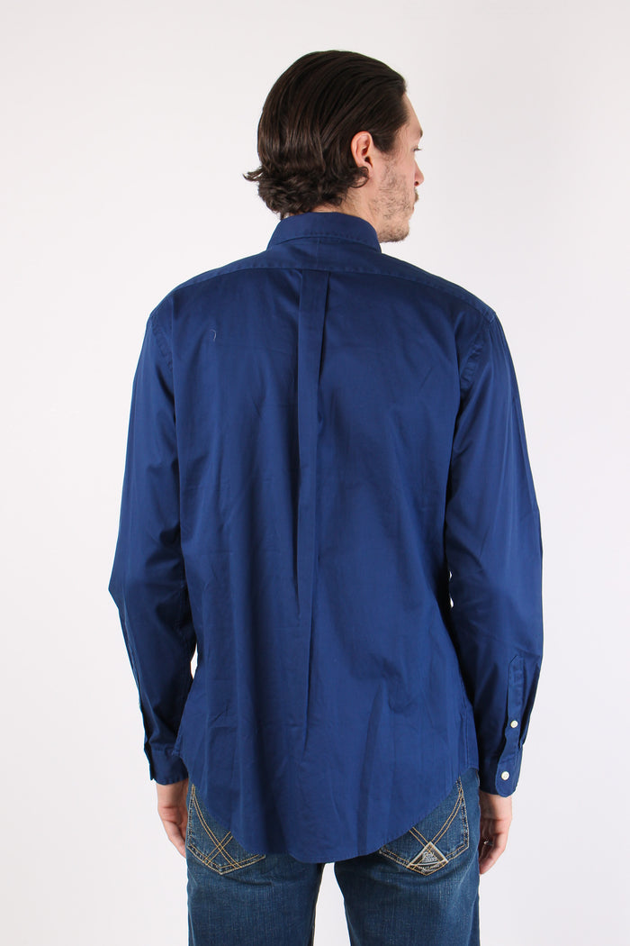 Camicia Custom Cotone Leggero Newport Navy-4