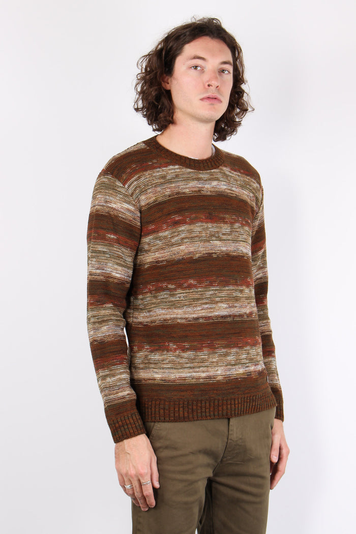 Maglia Melange Riga Tabacco-5