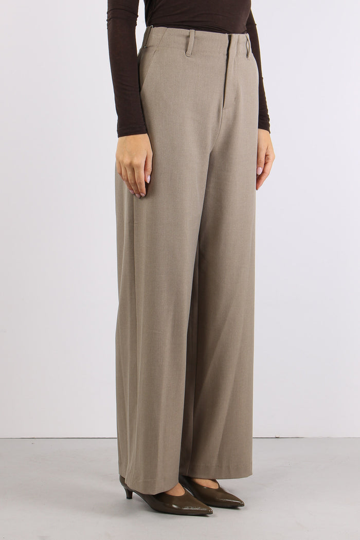 Pantalone Fibbia Laterale Fango-6