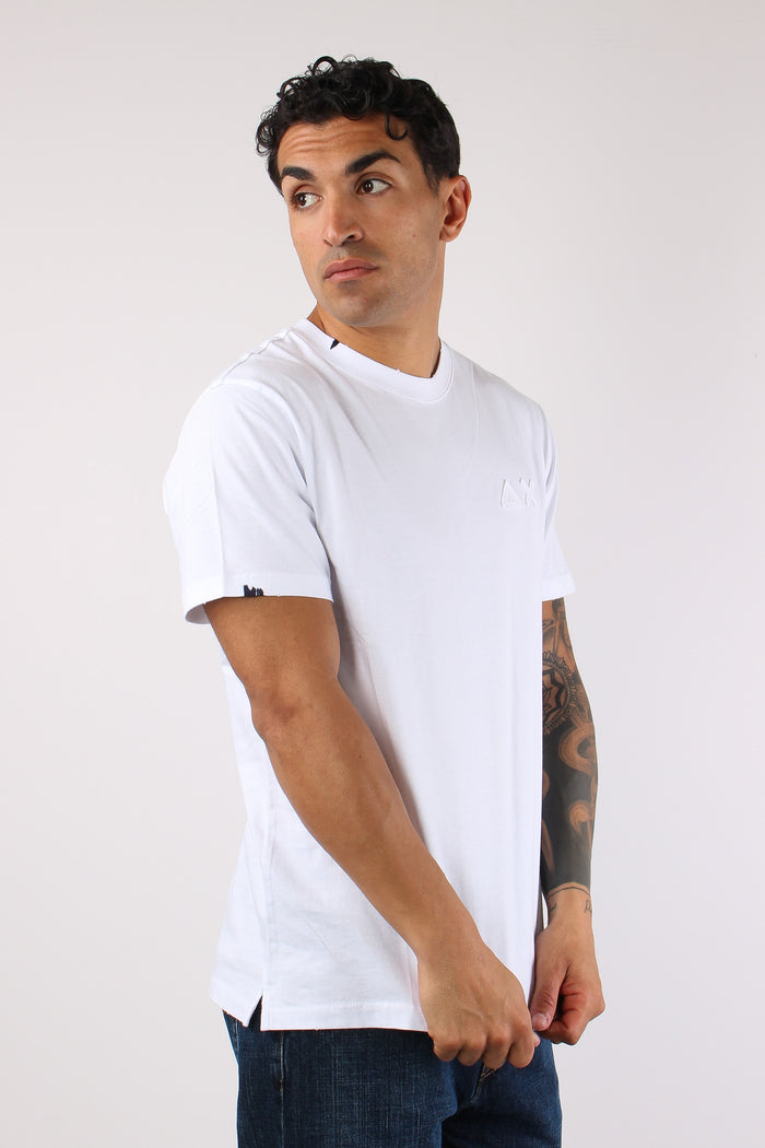 T-shirt Logo Patch Bianco-5