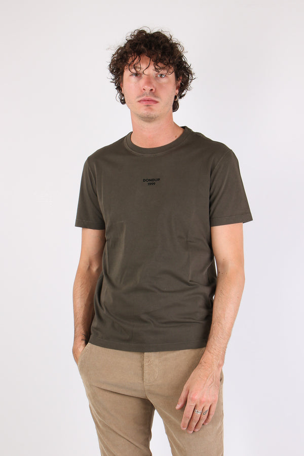 T-shirt Scritta Centrale Dark Chocolate