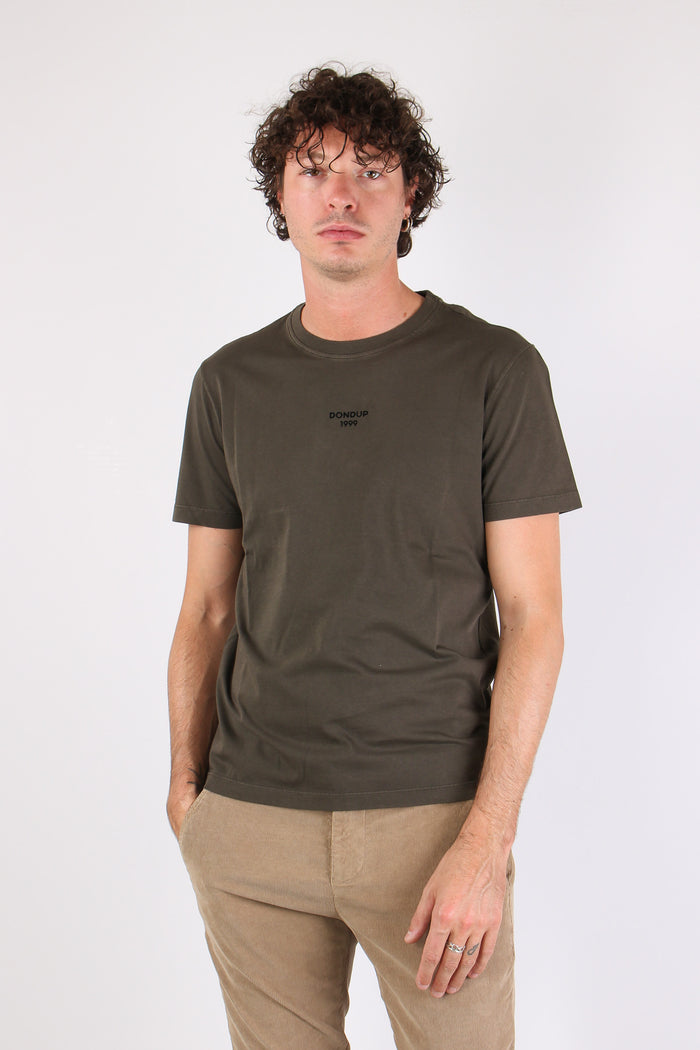 T-shirt Scritta Centrale Dark Chocolate