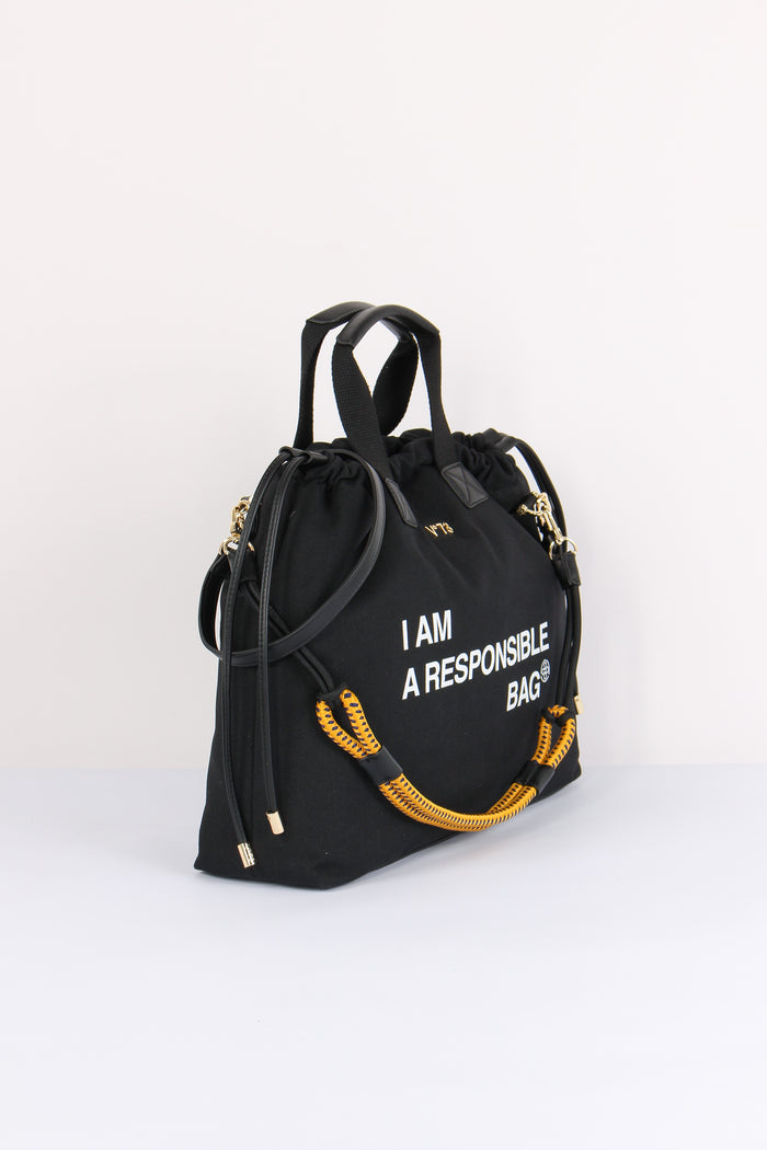 Responsible Sacca Canvas Nero-8