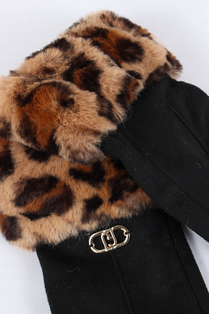 Guanti Effetto Scamosciato Animalier-4