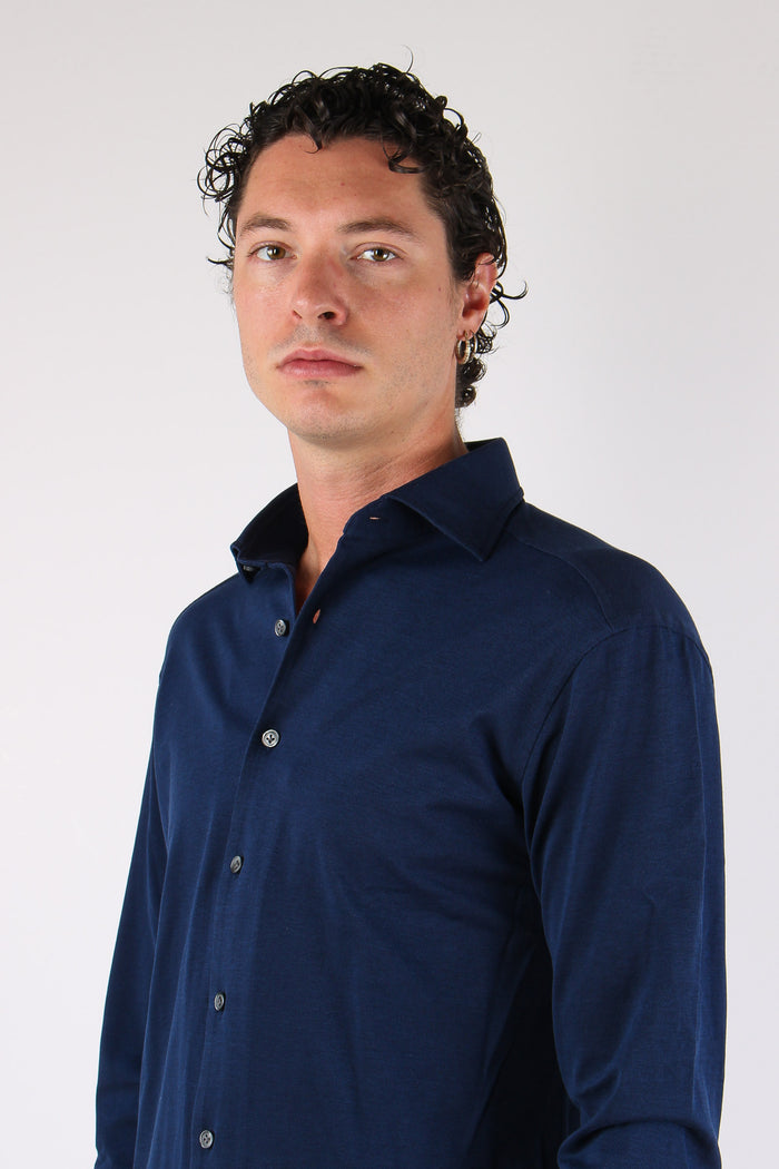 Camicia Piquet Blu-8